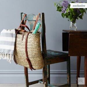 Food 52 Exclusive Straw Backpack